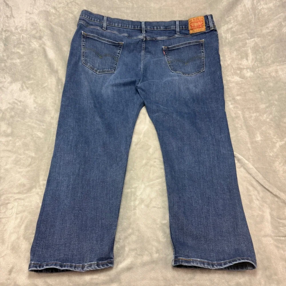 Levi's 502 Mens Jeans 48x30 (48x26) Blue Regular Fit Straight‎ Leg Denim Pants